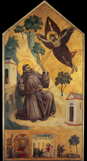 The Stigmata of St. Francis - Tempera on wood, c.1295-1300