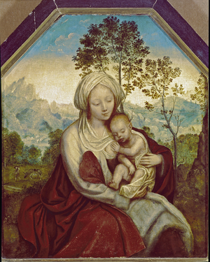 Madonna and the Child, 16th century (tempera and oil on wood)