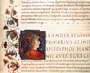 Representation of Alexander the Great. 15th century (Miniature)