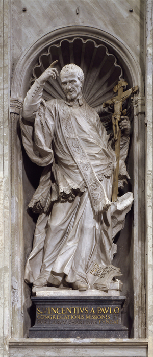 Representation of Saint Vincent de Paul, 18th century (Sculpture)