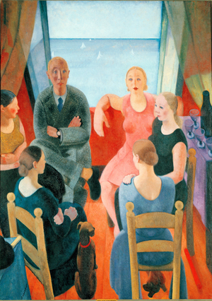 The foreign family reunion (Painting, 1930)
