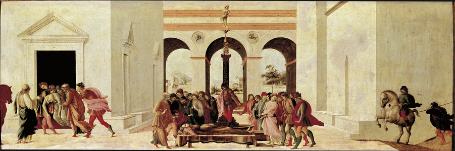 Lucrece's death (Detrempe on wood, 1452-1453)