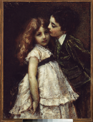 The two cousins (oil on canvas, 1870)