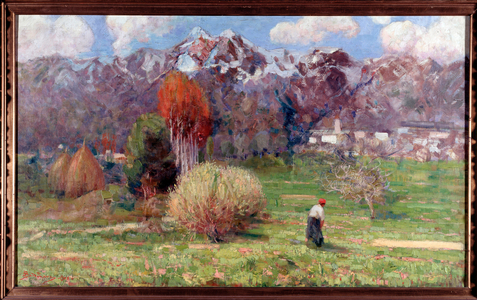 Landscape of Mountains (Landscape) Painting by Dario Bardinero (1868-1908) Genes Galleria d'Arte Moderna