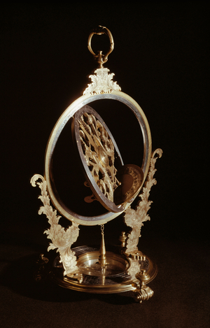Universal equatorial astonomic ring developed by John Rowley in 1715. Cambridge, Whipple Museum