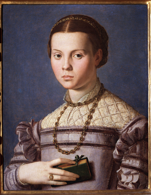 Portrait of a Little Girl with a Book (Painting, 1545)