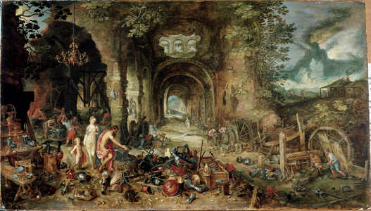 The four elements: allegory of fire (oil on panel, 1594)