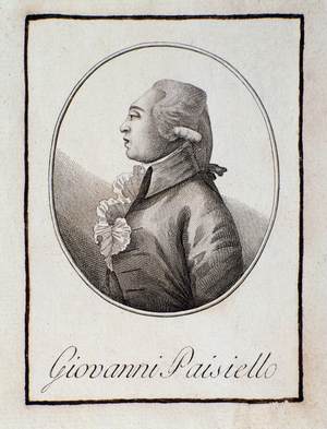 Portrait of Giovanni Paisiello (engraving)