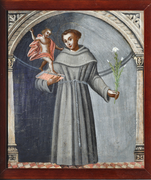 St Anthony of Padua and Jesus (Painting, 16th century)