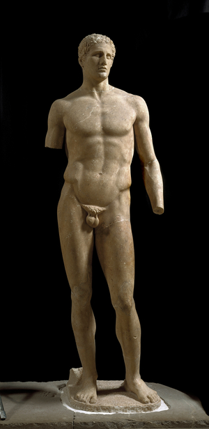 Pankration Athlete. 335 BC (Marble sculpture)