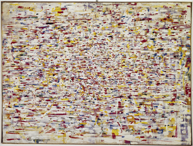 Untitled (mixed media on canvas, 1957)