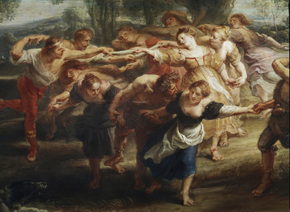 Peasant dance, detail(oil on canvas, 1630-1635)