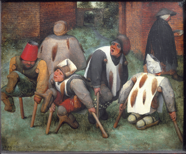 The Beggars or The Cripples - oil on wood, 1568