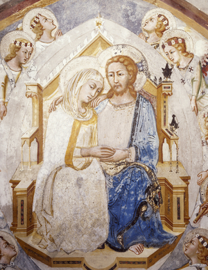 The Assumption of the Virgin, detail, 14th century (fresco)