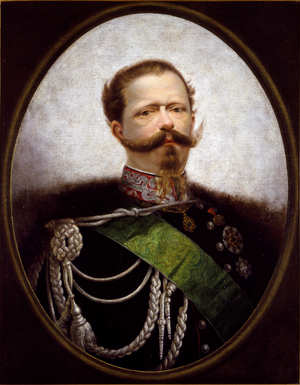 Portrait of the king of Italy, Victor Emanuel II. 19th century (painting)