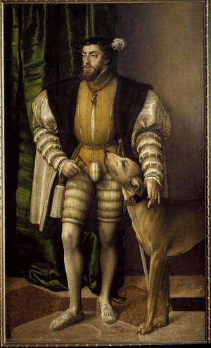Portrait of Charles V Emperor of Germany, 16th century (painting)