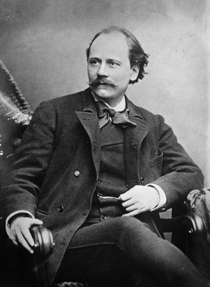 Portrait of Jules Massenet (b/w photo)