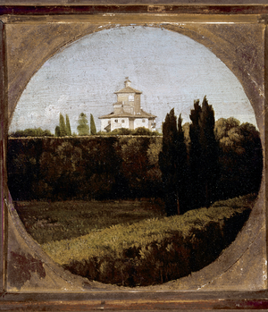 The Casino dell'aurora of Villa Ludovisi in Rome, 1806 (oil on wood)