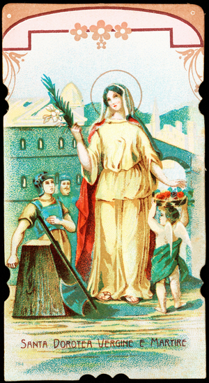 Saint Dorothea, Virgin and Martyr. 20th century (print)