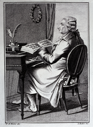 Portrait of Antonio Sacchini drawing, 1818)
