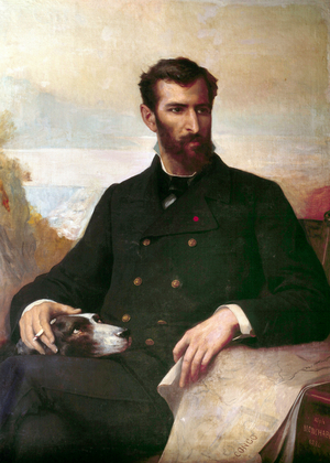 Portrait of Pierre Savorgnan of Brazza (oil on canvas, 1886)