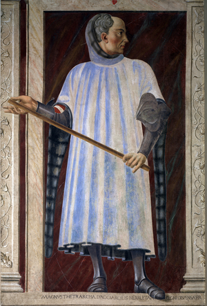 Portrait of Niccolo Acciaiuoli, grand senechal of Naples (Fresco, 15th century)