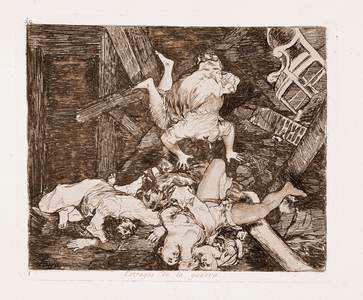 The Disasters of War : War damages (Engraving after the preparatory drawing, 1863)