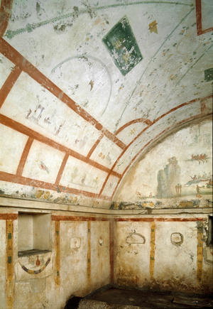 View of the tomb of Caivano. 100-150 (photography)