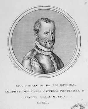 Portrait of Giovanni Pierluigi da palestrina (engraving)