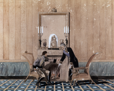 Count Giuseppe Zurlo, Interior Minister of the Kingdom of Naples, met Joachim (Gioacchino) Murat (1767-1815) around 1810-1814. Watercolour. Naples, Museo Nazionale di San Martino