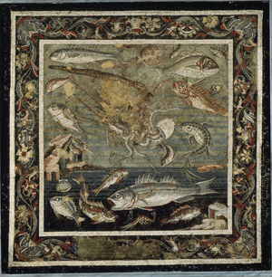 Marine life  (mosaic, 199-80 BC)