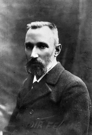 Portrait of Pierre Curie (1859-1906) (b/w photo)
