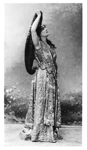 Jeanne Raunay (b.1869) as Guilhen in 'Fervaal' by Vincent d'Indy (1851-1931) (b/w photo)