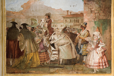 The Charlatan, from the Room of Carnival Scenes in the Foresteria, 1757 (fresco)
