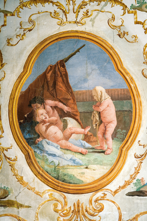Fresco from the Putti Room, in the Foresteria (Guesthouse) 1757