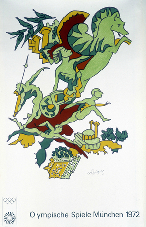 Poster for the 1972 Olympic Games in Munich (Germany) (poster)