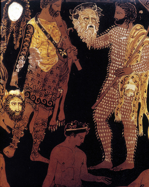 Vase of Pronomos, red-figure crater (detail) (ceramic)