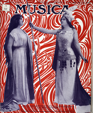 The two Brunehilde (Brunehaut) of the next Wagnerian cycle at the Opera - in "Musica", June 1911