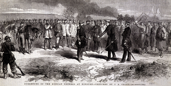 Crimean War: surrender of Russia, 1855