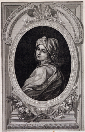 Medallion portrait of Papesse Jeanne - in “Histoire des popes”” by Maurice Lachatre, 19th century. (p. 409, vol.2)