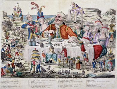 The large canopy of Gargantua - de Rabelais, 18th century