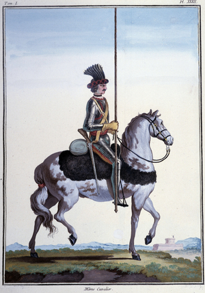 Cavalier - in “Mes rêveries” by the Count of Saxe, ed. Desaint et Saillant, Paris, 1757 (engraving)