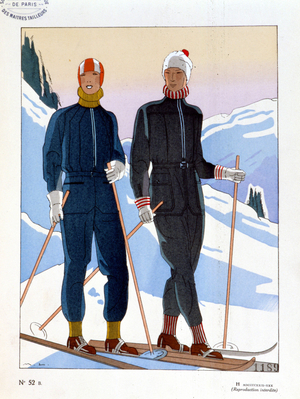 Cross Country Skiing and Fashion - 1929 - 1930