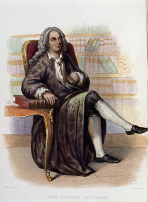 Jean Baptiste (Jean-Baptiste) Rousseau (1670-1741), poet francais - in “” Le Plutarque francais””, Ed. Mennechet, 1844-1847