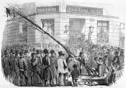 Destruction of Liberty Trees (Feb. -March 1850) - in “Histoire contemporaine de la France”, Hachette, Paris, 1865