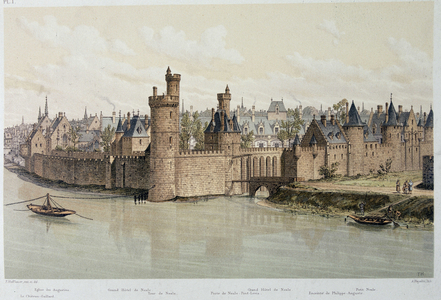 The Hotel and the Tower of Nesles in 1380 - in “Paris through the ages””, late 19th century