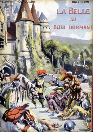 Cover of Charles Perrault's tale “La belle au bois dormant””.