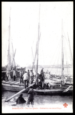 Bordeaux, Port Royan pier - postcard, 20th century