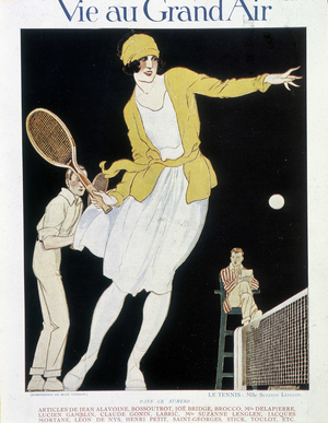 Suzanne Lenglen, 1921 (illustration)
