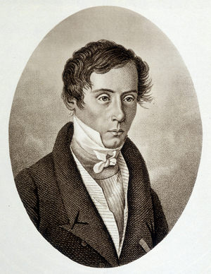 Portrait of Augustin Fresnel (1788-1827), French physicist.